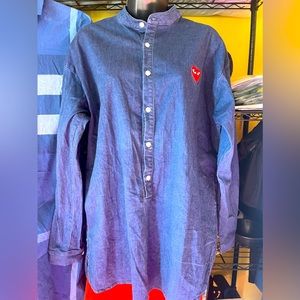 PLAY LONG SLEEVES DENIM LONG TOP